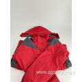 Winter fleece school jacket sea red
